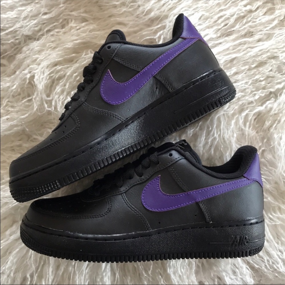 NWT Nike ID Air Force 1 black - Picture 6 of 8
